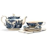 Stratford Blue Toile Tea Set
