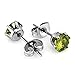 8 Pairs Stainless Steel Stud Earrings Cubic Zirconia Multicolor Hypoallergenic