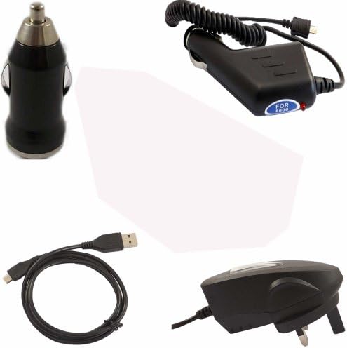 Bundle In Car Charger Main Charger Data Cable And USB Bullet Adaptor For For LG Optimus L4 II Dual E445