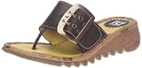 Fly London Women's Trin Black Wedge Heels P500201019 4 UK