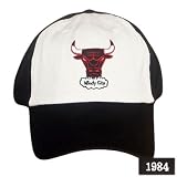NBA FITTED X-LG CHICAGO BULLS 1984 BLACK WHITE CAP HAT
