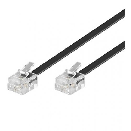 Wentronic 15m Telefonanschlu&szlig;kabel 2x RJ11 Stecker auf Stecker