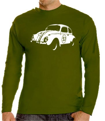 Touchlines Herren Langarm T-Shirt VW K&auml;fer Herbie, khaki, XXL, B4069 Preisvergleich