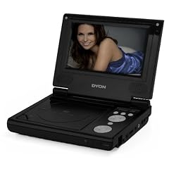 Dyon Convey Tragbarer DVD-Player (17,8 cm (7 Zoll) Display, MPEG4, SD-Kartenslot, USB 2.0) schwarz