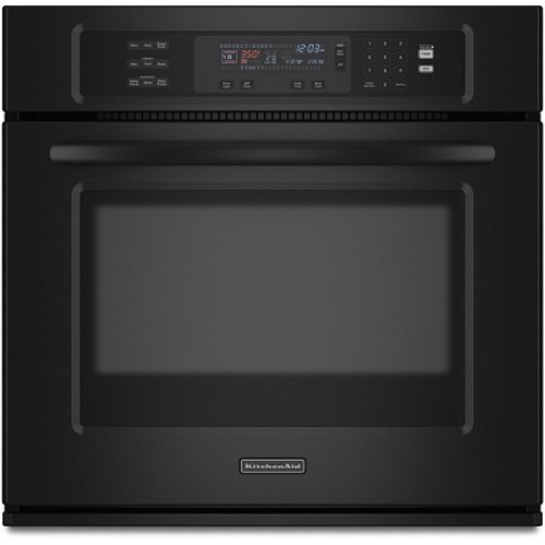 KitchenAid KEBS107SBL 30in Single Wall Oven - Black