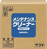 サラヤ　油汚れ用洗浄剤　メンテナンスクリーナー　１０Ｌ　3812146 44013