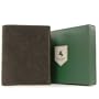 Portefeuille gibeci�re en cuir - cuir sign� Visconti (709) - Marron