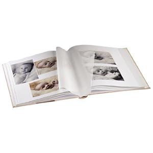 Hama Babyalbum Baby Feel (Fotoalbum mit 29 x 32 cm, 60 Seiten, 60 Blatt, 300 Fotos) sand