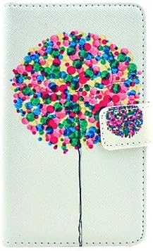 COCO FUN® Balloon Tree Pattern PU Leather Full Body Case with Screen Protector and Stylus for Nokia Lumia N625