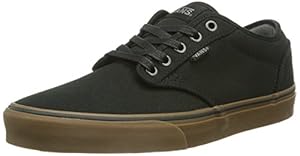 Vans Men's Atwood (12 oz Canvas) Black/Gum Skate Shoe 9.5 Men US