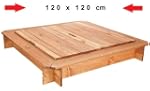 Bac � sable 120 x 120 cm avec une cou...
