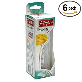 Playtex Original Nurser, 8 Ounces, Colors May Vary, 1-Count Boxes (Pack of 6)