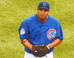Carlos Zambrano Signed Chicago Cubs 8X10 Photo