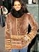 NEW ITALIAN SHEARED MINK w SABLE FUR JKT sz 10 #10475