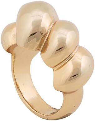 Belle Noel 14 Kt Y/g Plated Rams Horn Ring Size 8