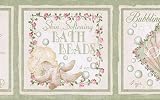 Seafoam Ocean Breeze Wallpaper Border