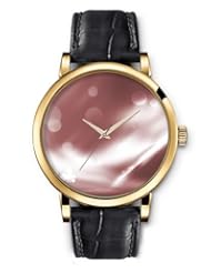 SPRAWL Aanalog Fashion Series Gold Ladies Watches of Genuine Black Leather Strap,Unique Wrist Watch for Women Girls Designed with Circles background brown and white spots
