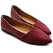 Ollio Women's Shoe Ballet Comfort Faux Suede Flat
