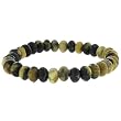 8mm Rondell Stretch Bracelet - Yellow Turquoise