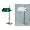 www.messingrohre.com - Bankers Lamp gr�n-Messing poliert