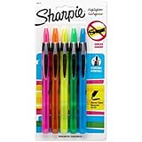 Sharpie Accent Retractable Assorted 5 Pack