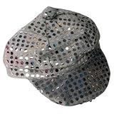 Pop Rock Star Diva Idol Sequin American Hats Silver L 6