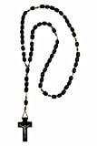Men's Black Wood Rosary- Made in Brazil