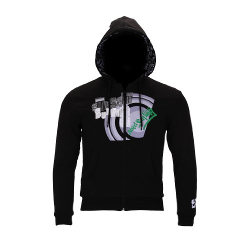 Streetsurfing Herren Hoodie Ventura Hoodie, Black/ Green, XL, C2446_ Preisvergleich