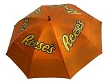 62" Golf Gustbuster Umbrella Orange with "Reeses" Logo