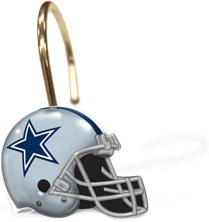 Dallas Cowboys Decorative Bath Collection 12-pack Shower Hooks
