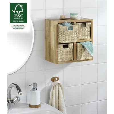 Wenko 8274500 Wandregal 4 K&ouml;rbe Nordic, viereckig FSC Preisvergleich