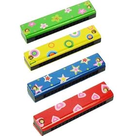 Wooden harmonica - Mouth Organ (1 supplied)