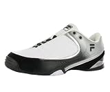 Fila Men's BB64 Running Shoe Black, White, Silver