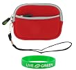 Neoprene Sleeve Case (Red) for Kodak Easyshare M381 Digital Camera Wine