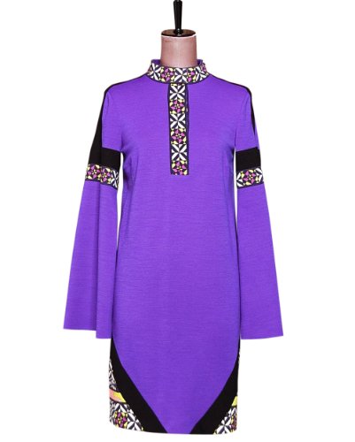 エミリオプッチ(EMILIO PUCCI ) パープルウールドレス