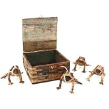 Fair Trade Box of 4 Banana Fibre Frogs