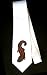 Party Decoration Necktie with mudpuppy, swimming, salamander, brown, amphibian