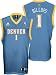Chauncey Billups Jersey: adidas Light Blue Replica #1 Denver Nuggets Jersey - Large