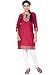 IndusDiva Women's Maroon Silk Cotton Straight Cut Kurti