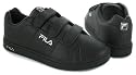Fila "Velcro Tennis" Men's Velcro Retro Tennis Shoes - Black/Silver