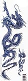  : Airbrush Aufkleber "Blue Dragon Links" Die-Cut Stickers