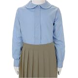French Toast - Girls' Long Sleeve Poplin Shirt Plus Sizes (E9006P)