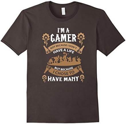 Men's I'm a gamer not because i don't have a life Small Asphalt