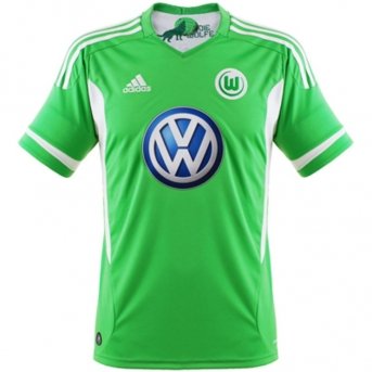 Adidas Fußballtrikot VfL Wolfsburg 2011/2012, grün, L, 380100000098