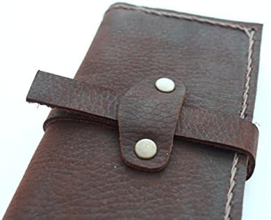 Genuine Handmade Cowhide Leather Wallet Case for iPhone 6 4.7" inch, Unique Strap Buttons, Protect against Dirt, Scratches Resistance, Hand Stitches, Handmade Stylist, 3 Card Slots, 2 Big Compartments, New Free Shipping, PXV