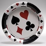 Card Game Casino 9" Paper Party Plates 8ct.