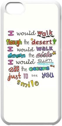 Fashion One Direction Quotes Personalized iPhone 5C Hard Case Cover -CCINO
