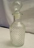 Old Vintage AVON DIAMOND SHAPE Cut Glass PERFUME BOTTLE