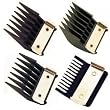 WAHL Professional Metal Clip Attachment Combs Set Black (Model:3160)