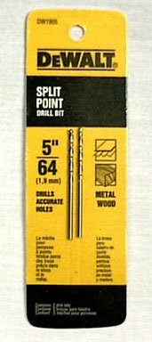 DEWALT DW1905 BIT DRILL PILOT POINT 5/64''